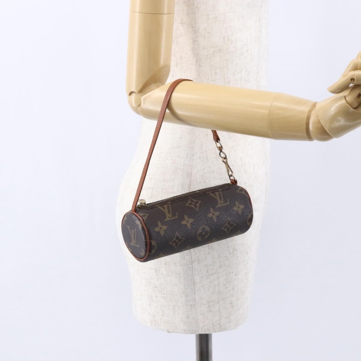 Louis Vuitton Papillon Pochette Monogram Canvas, BROWN, CANVAS, Clutche & pouche