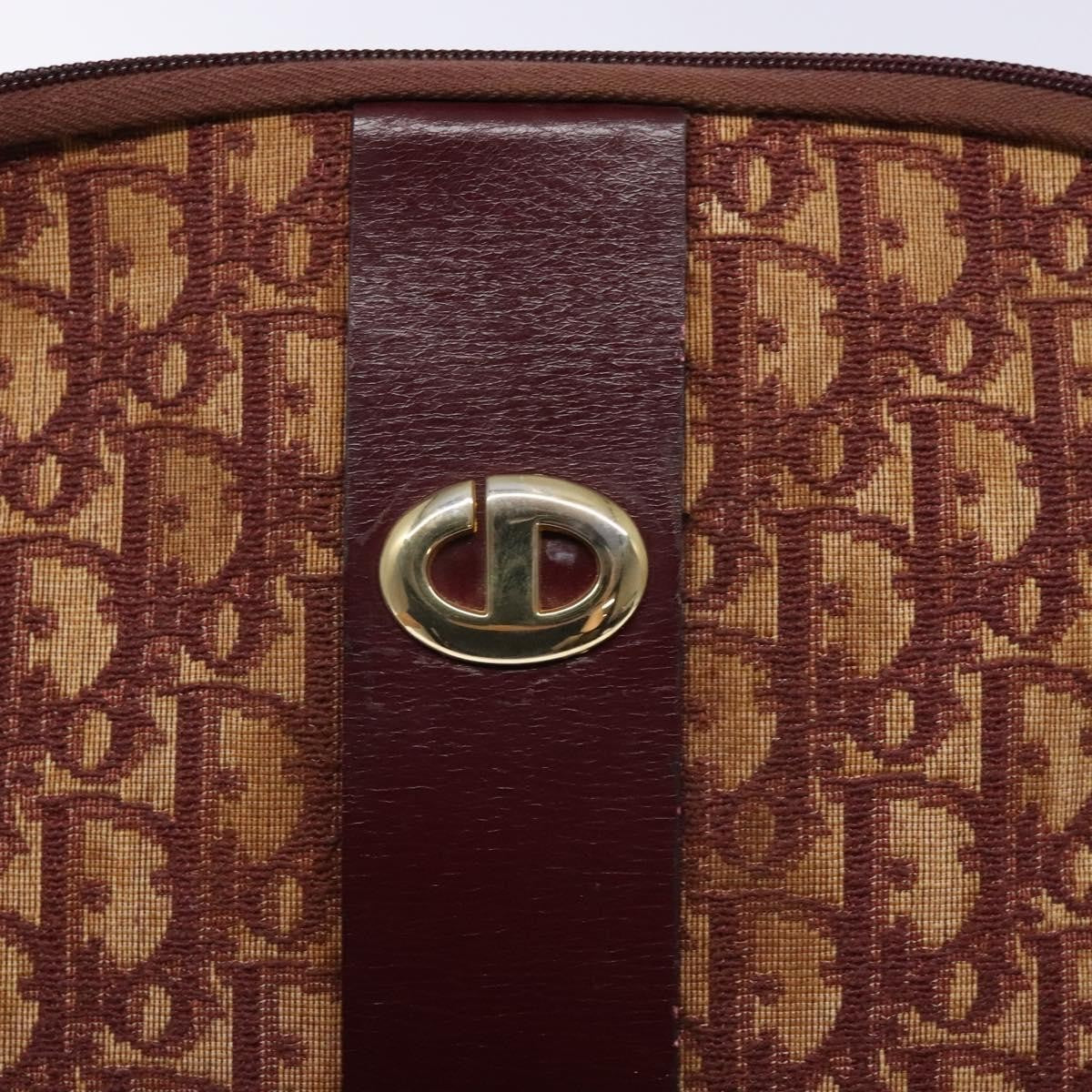 Christian Dior Vintage Trotter Handbag Canvas, RED, CANVAS, Handbag