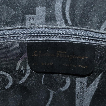 Salvatore Ferragamo Convertible Dome Gancini Leather, BLACK, LEATHER, Handbag