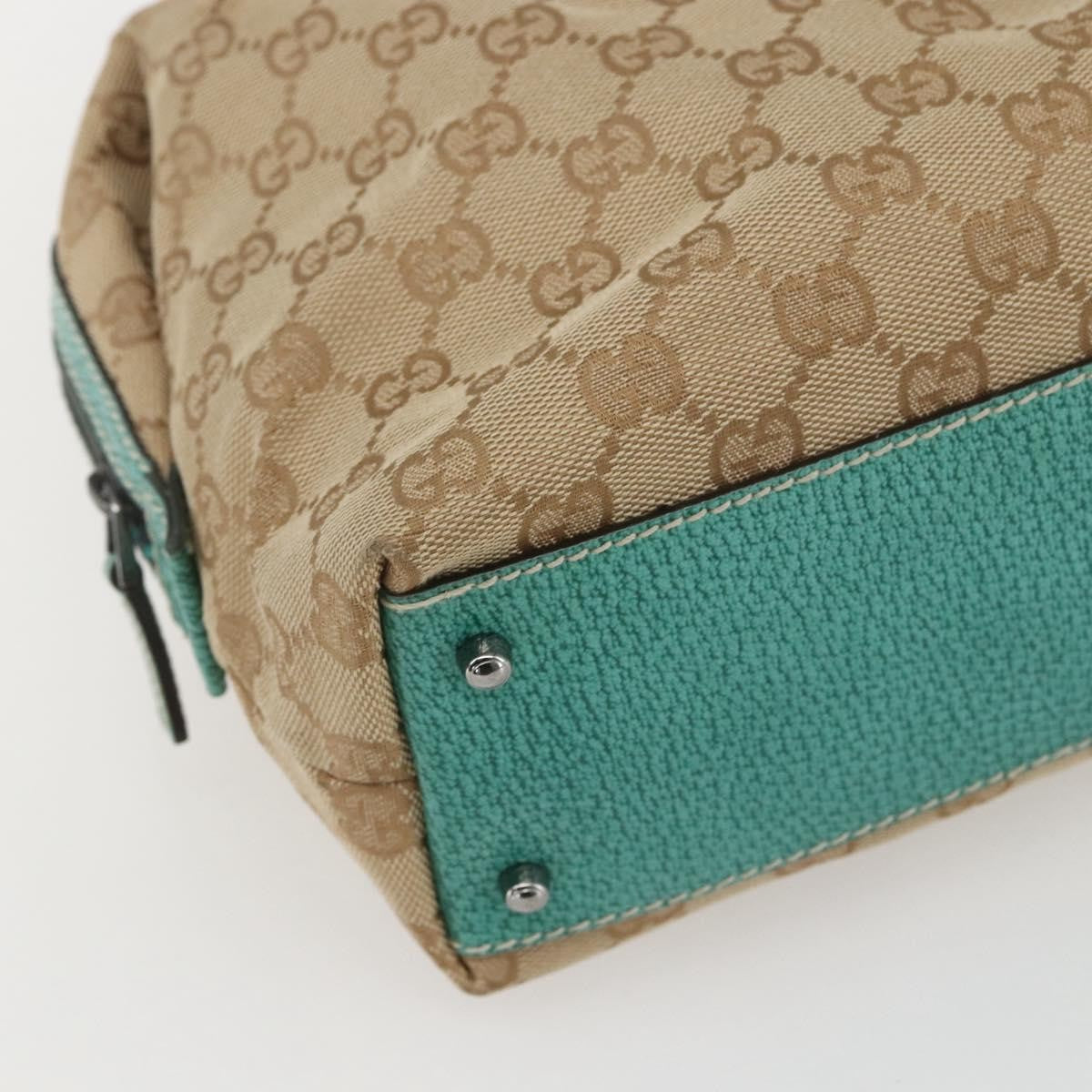 Gucci Vintage Zip Boston Bag GG Canvas, BEIGE, CANVAS, Handbag