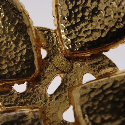 Chanel CC Cross Badge Brooch Metal, GOLD, METAL, Brooch