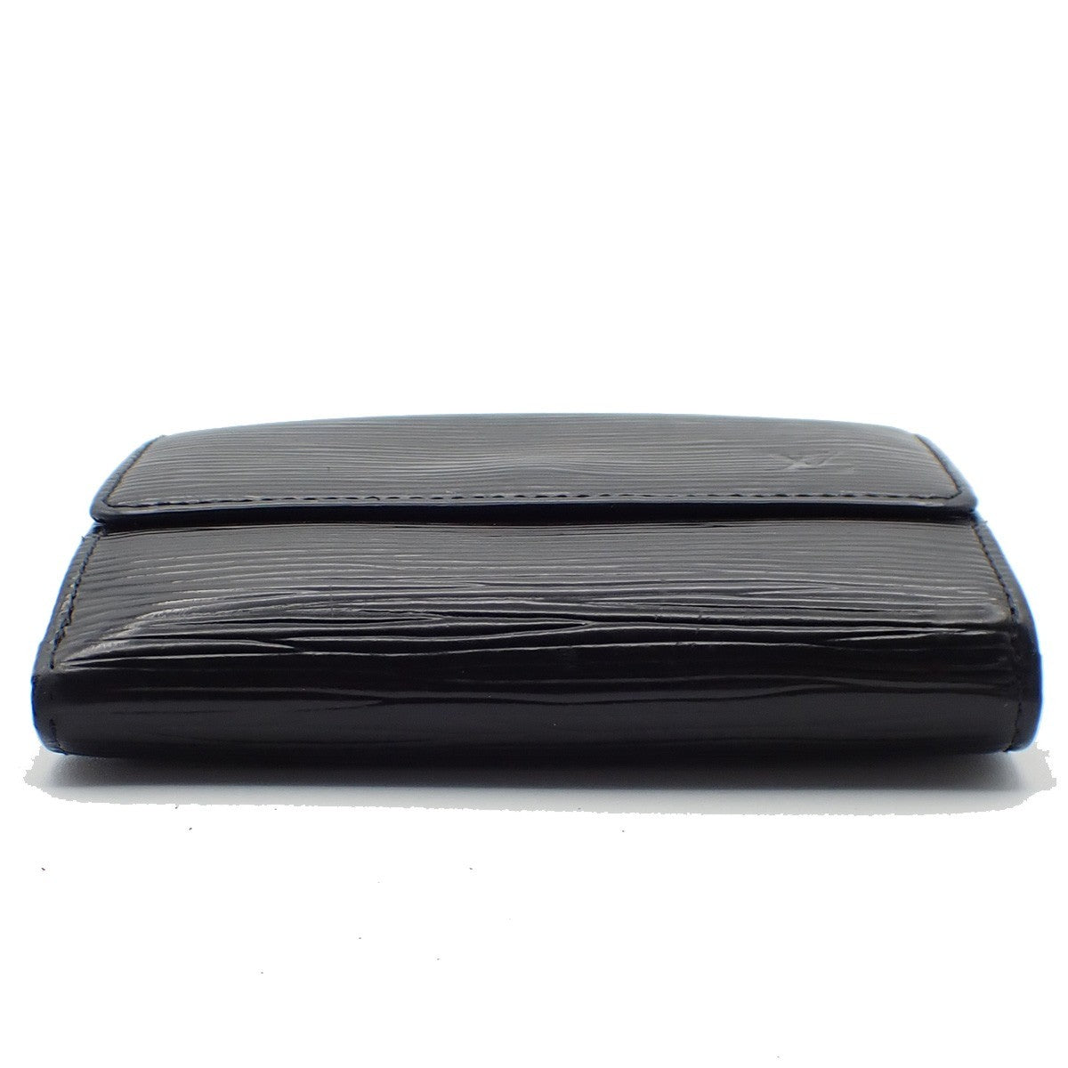 Louis Vuitton Porte Monnaie Billet Carte Crédit Leather, BLACK, LEATHER, Wallets