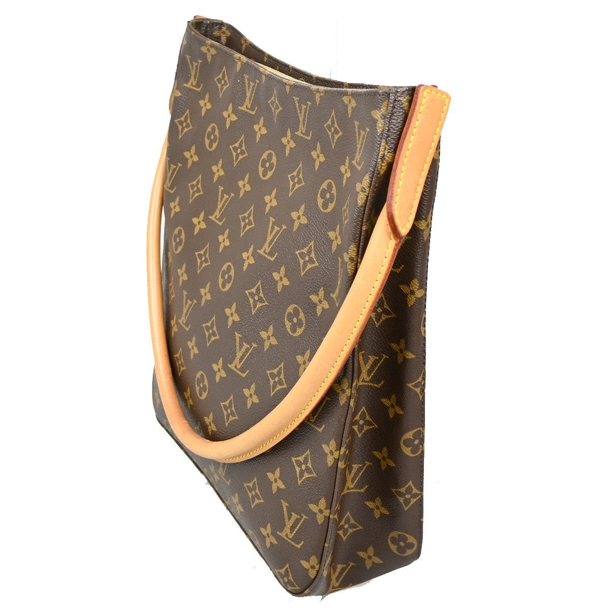 Louis Vuitton Looping Handbag Monogram Canvas, BROWN, CANVAS, Shoulder bag