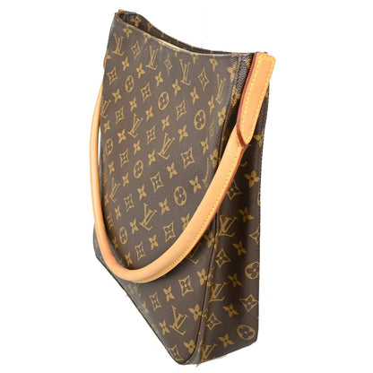 Louis Vuitton Looping Handbag Monogram Canvas, BROWN, CANVAS, Shoulder bag