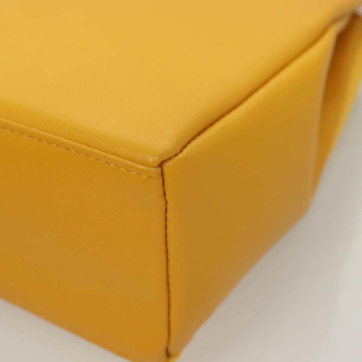 Burberry Vintage Handbag Leather, YELLOW, LEATHER, Handbag