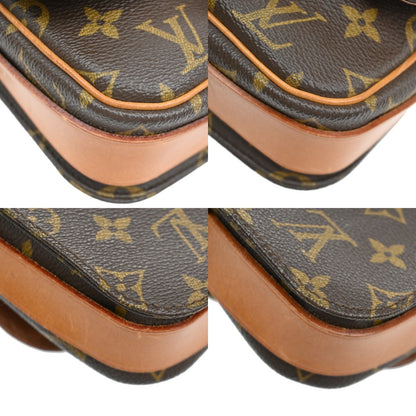 Louis Vuitton Cartouchiere Handbag Monogram Canvas, BROWN, CANVAS, Shoulder bag