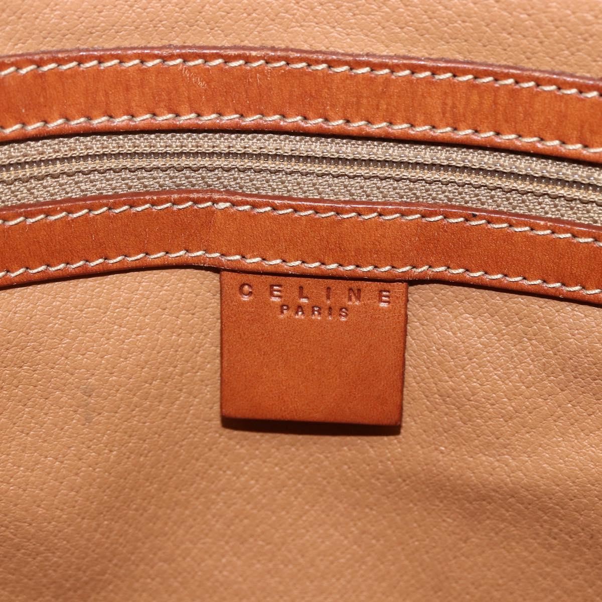 Celine Vintage Macadam Tote bag Canvas and Leather, BROWN, CANVAS, Tote bag