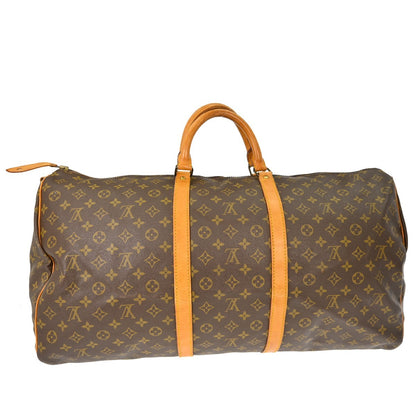 Louis Vuitton Keepall Bandouliere Bag Monogram Canvas, Brown, Canvas, Travel Bag