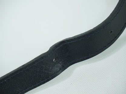 Salvatore Ferragamo Gancini Shoulder Bag Leather, NAVY, LEATHER, Shoulder bag