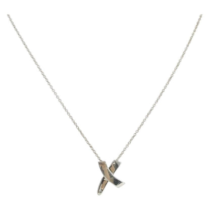Tiffany & Co. Paloma Picasso Graffiti X Pendant Necklace Silver, SILVER, SILVER, Necklace