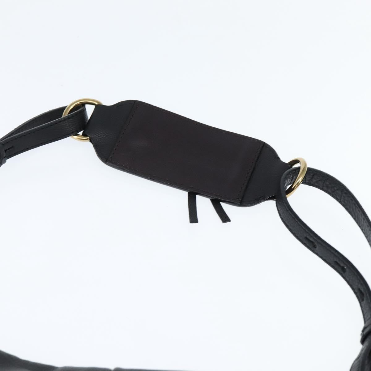 Chloe Elsie Crossbody Bag Leather, BLACK, LEATHER, Shoulder bag