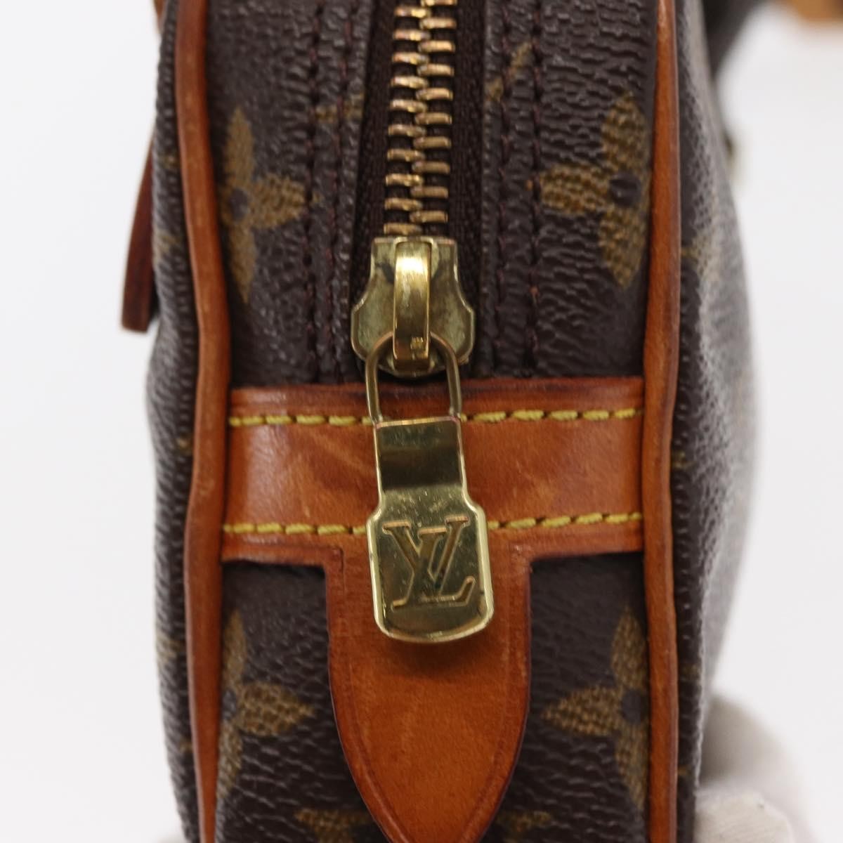 Louis Vuitton Pochette Marly Bandouliere Bag Monogram Canvas, BROWN, CANVAS, Clutche & pouche