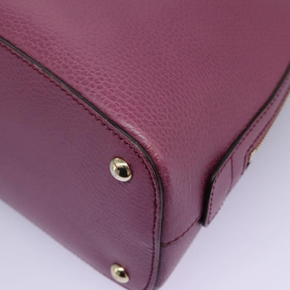 Gucci Lady Dollar Dome Satchel Leather, PINK, LEATHER, Handbag