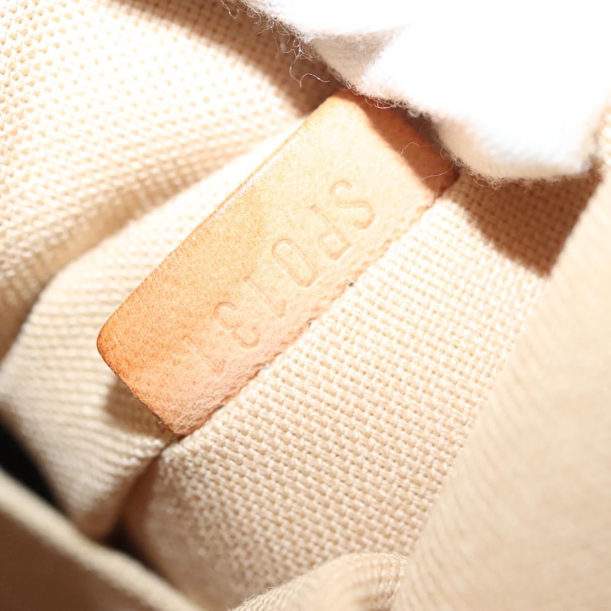 Louis Vuitton Siracusa Handbag Damier, WHITE, CANVAS, Shoulder bag