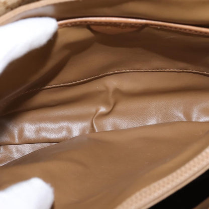 Celine Macadam Shoulder Bag PVC Leather, BEIGE, CANVAS, Shoulder bag