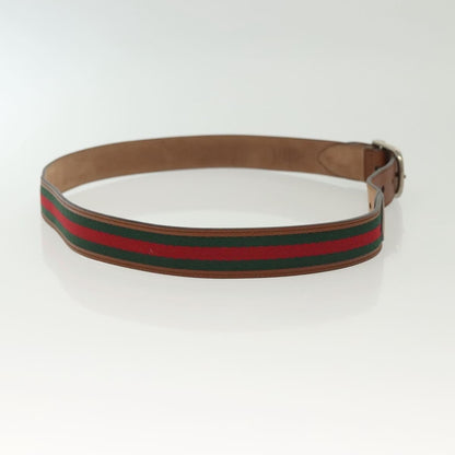Gucci Sherry Line Belt Leather, BROWN, LEATHER, Belts