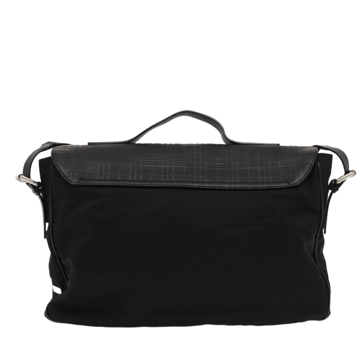 Burberry Vintage Shoulder Bag Nylon, BLACK, NYLON, Shoulder bag