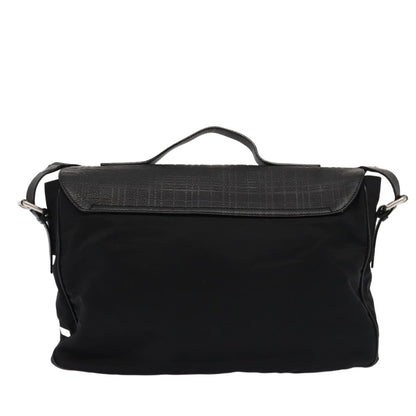 Burberry Vintage Shoulder Bag Nylon, BLACK, NYLON, Shoulder bag