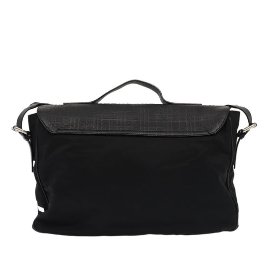 Burberry Vintage Shoulder Bag Nylon, BLACK, NYLON, Shoulder bag