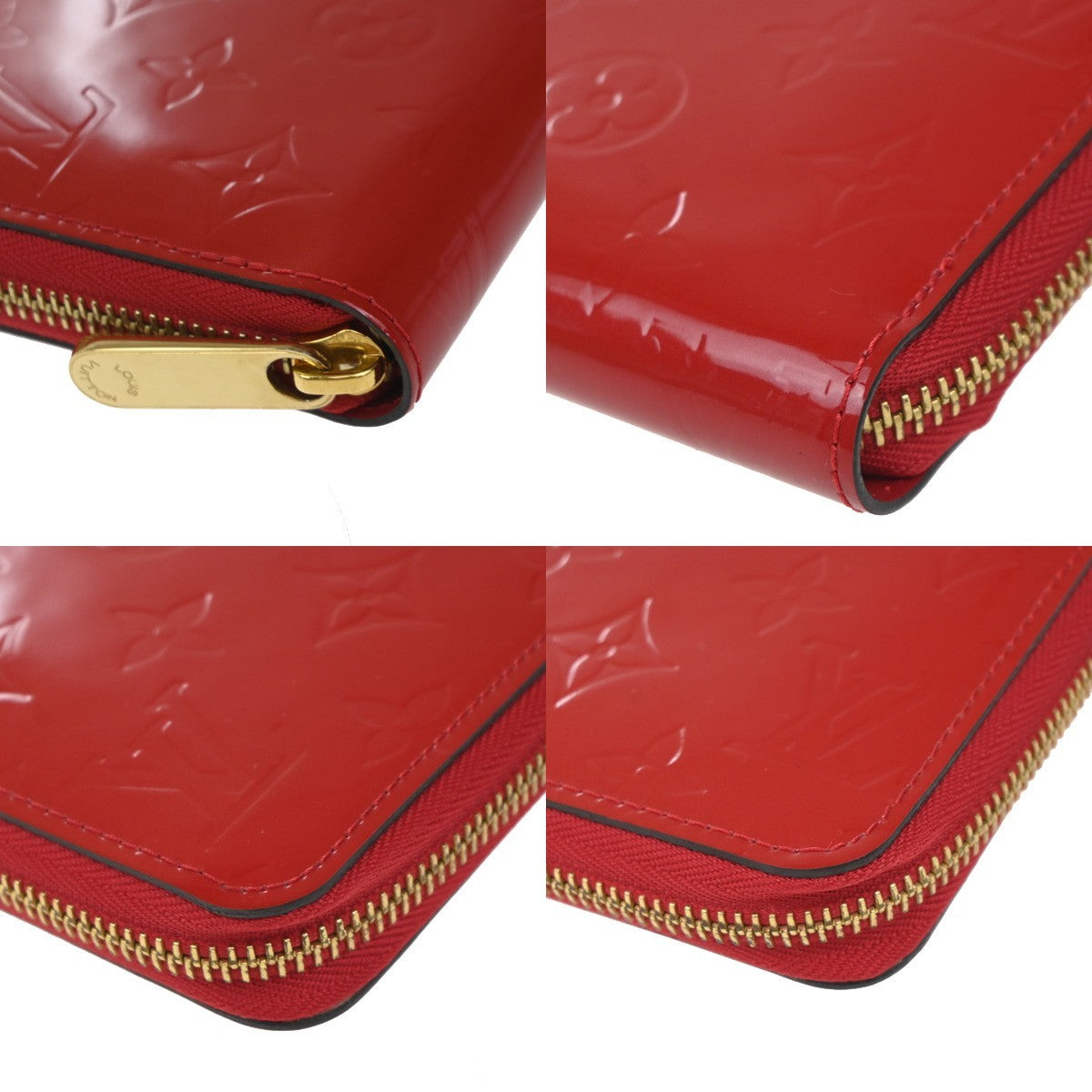 Louis Vuitton Zippy Wallet NM Monogram Patent, RED, PATENT_LEATHER, Wallets