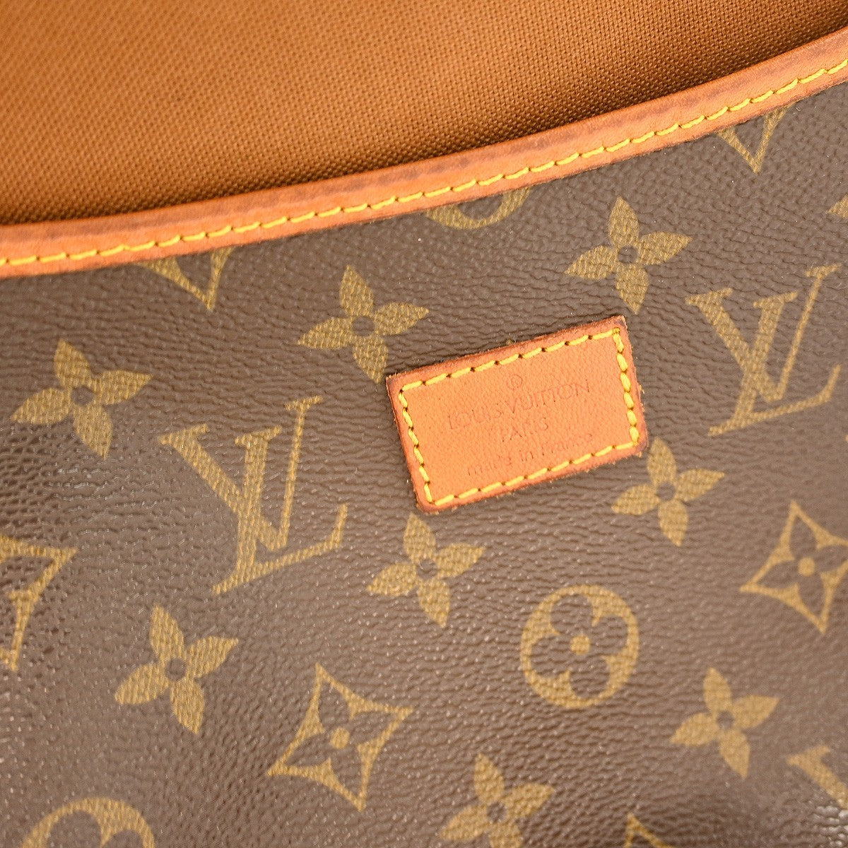 Louis Vuitton Saumur Handbag Monogram Canvas, BROWN, CANVAS, Shoulder bag