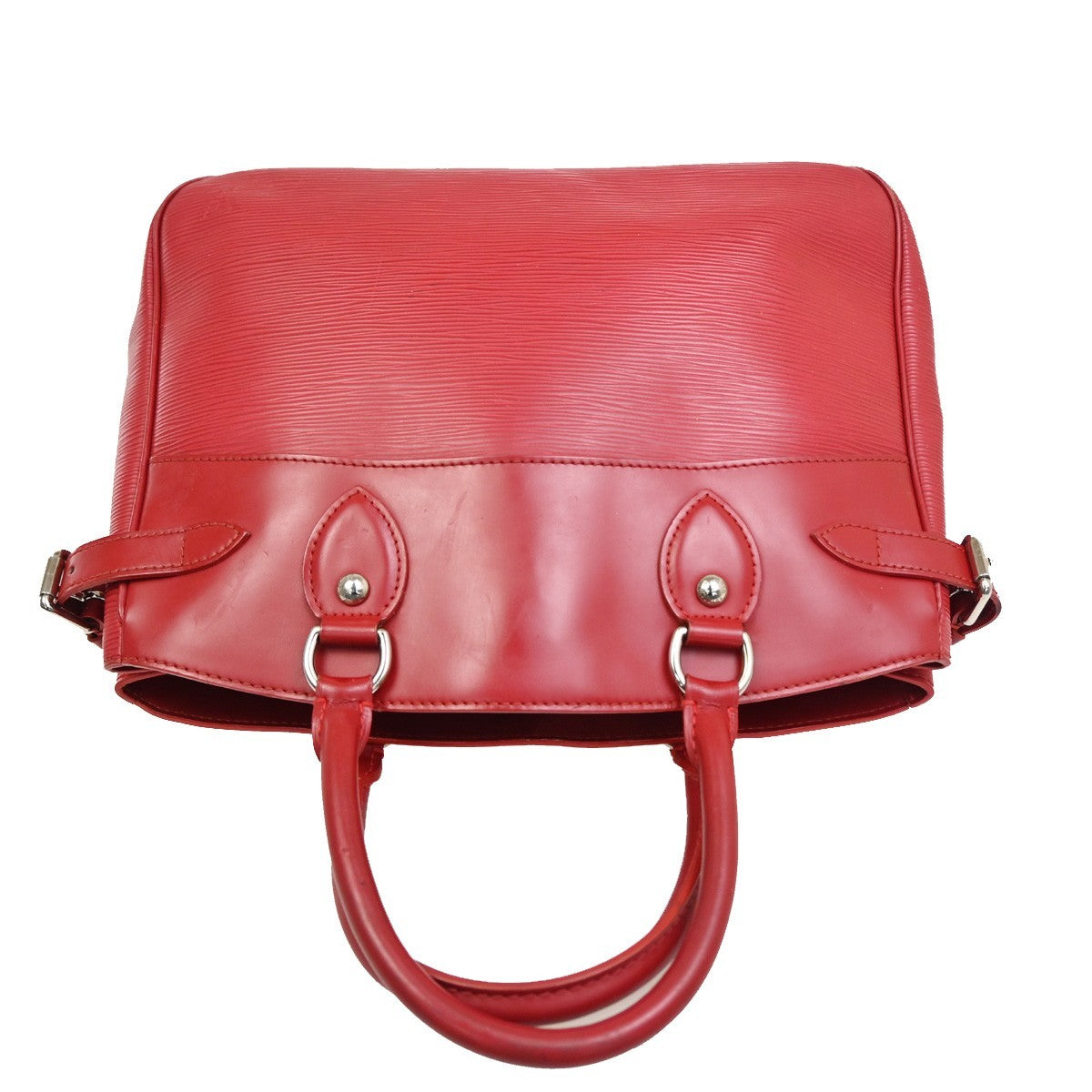 Louis Vuitton Passy Tote Epi Leather, RED, LEATHER, Tote bag