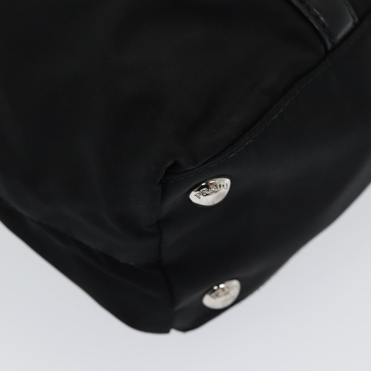 Prada Convertible Zip Tote Tessuto with Leather, BLACK, NYLON, Tote bag