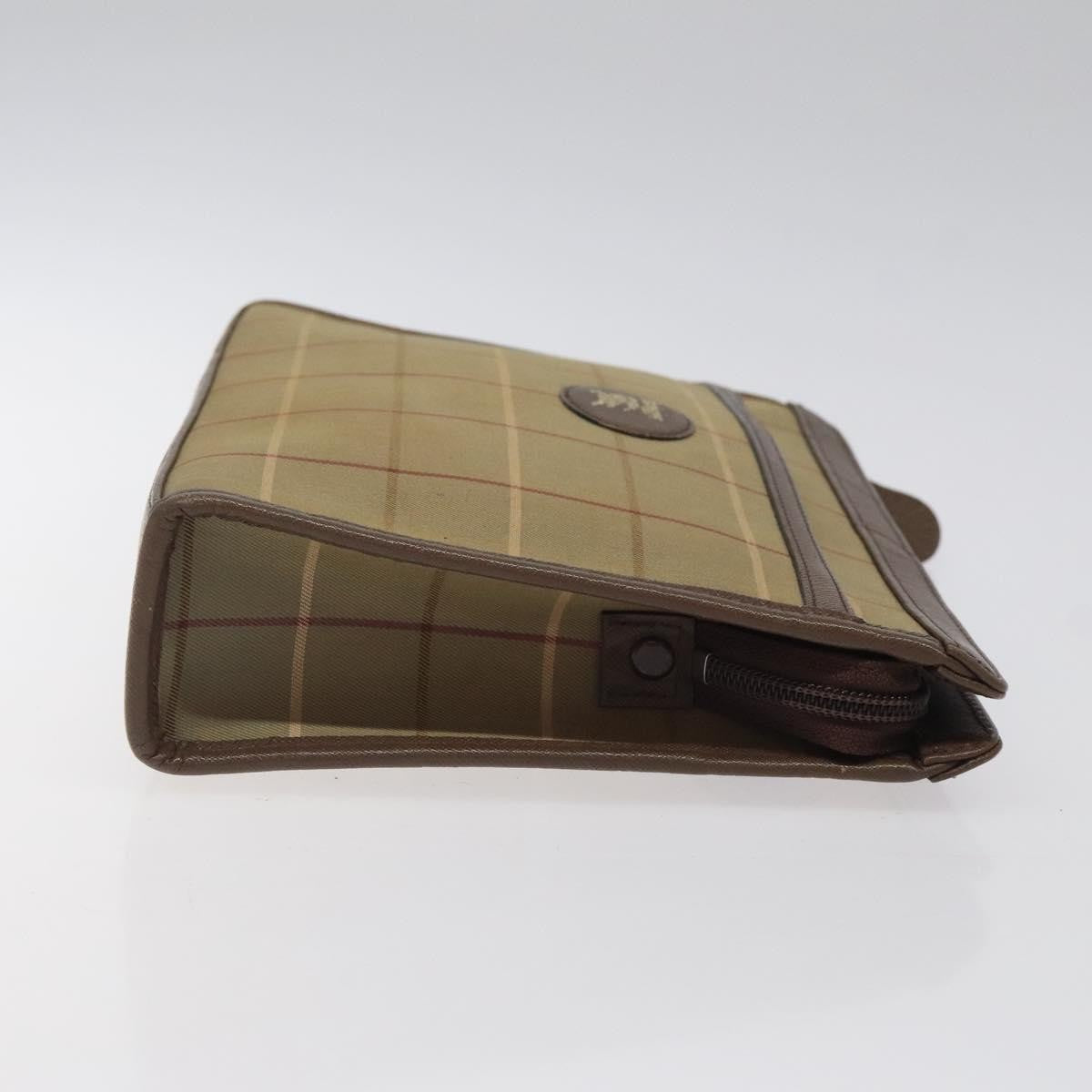 Burberry Nova check Pochette Canvas, BEIGE, CANVAS, Clutche & pouche