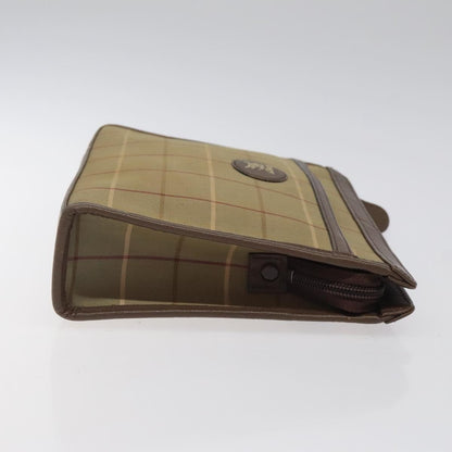 Burberry Nova check Pochette Canvas, BEIGE, CANVAS, Clutche & pouche