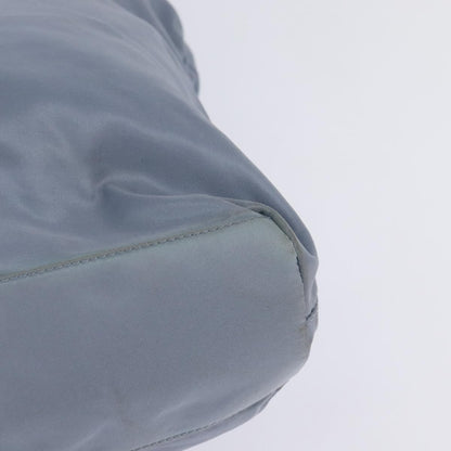 Prada Side Pocket Tote Nylon, BLUE, NYLON, Tote bag