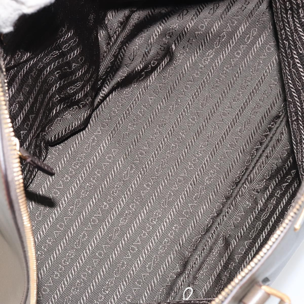 Prada Promenade Bag Saffiano Leather, BROWN, LEATHER, Handbag