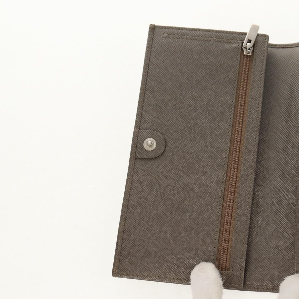 Salvatore Ferragamo Gancini Bifold Wallet Leather, GRAY, LEATHER, Wallets