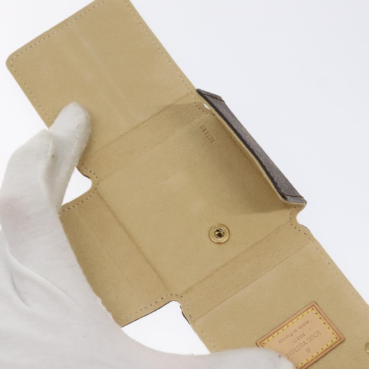 Louis Vuitton CASE JEWELRY BOX Canvas, BROWN, CANVAS, Wallets