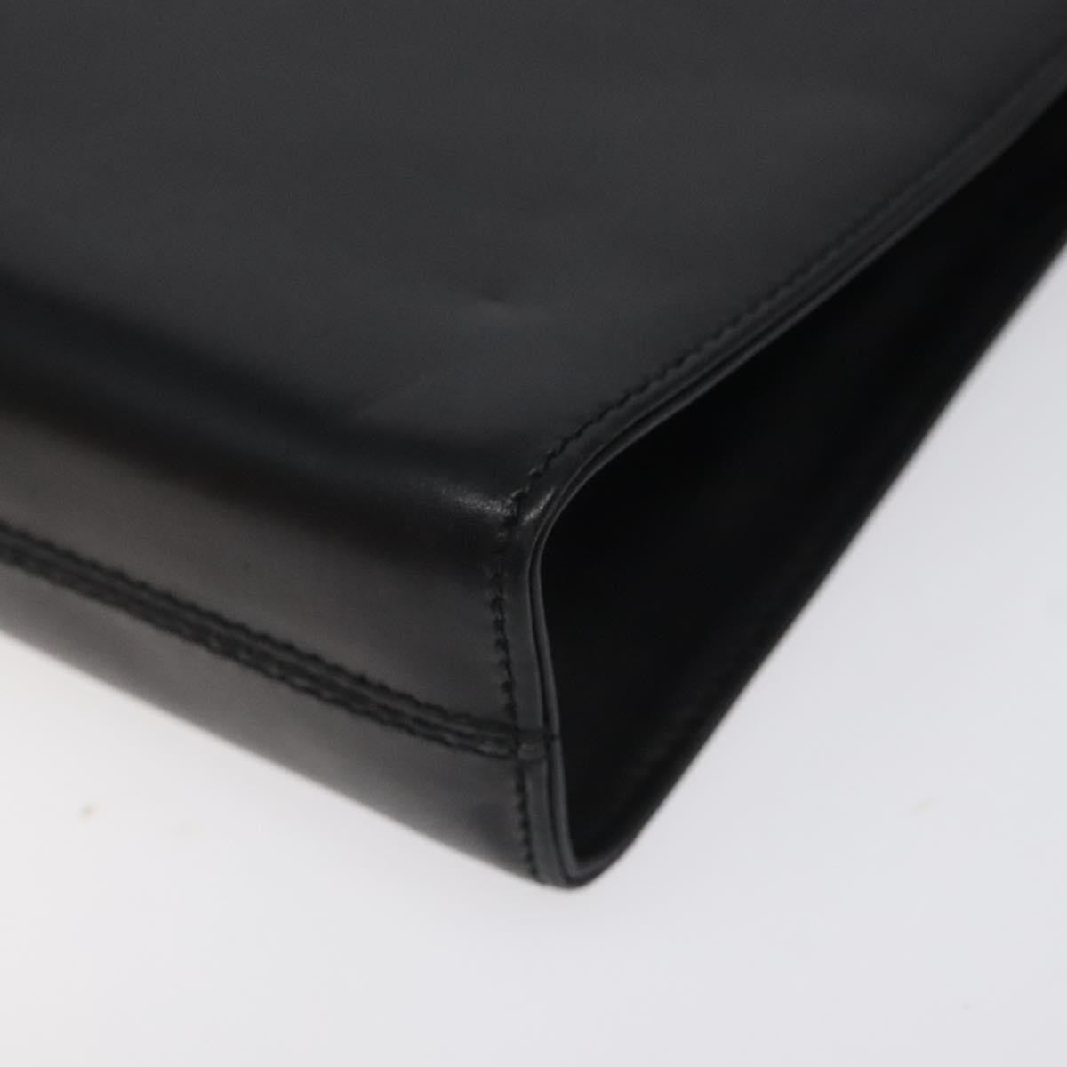 Salvatore Ferragamo Vintage Gancini Chain Shoulder Bag Leather, BLACK, LEATHER, Shoulder bag