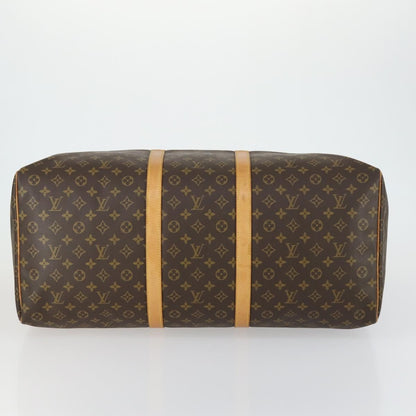 Louis Vuitton Keepall Bag Monogram Canvas, BROWN, CANVAS, Travel bag