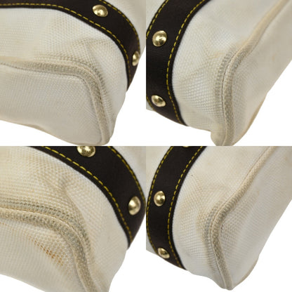 Louis Vuitton Antigua Tote Canvas, WHITE, CANVAS, Tote bag