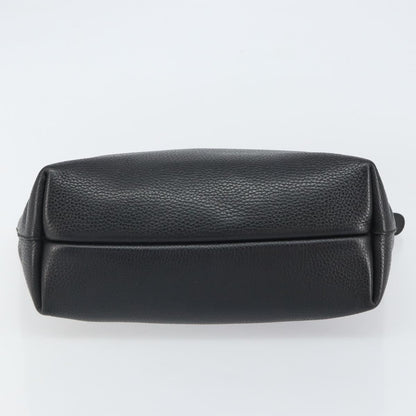 Salvatore Ferragamo Gancini Tote Leather, BLACK, LEATHER, Tote bag