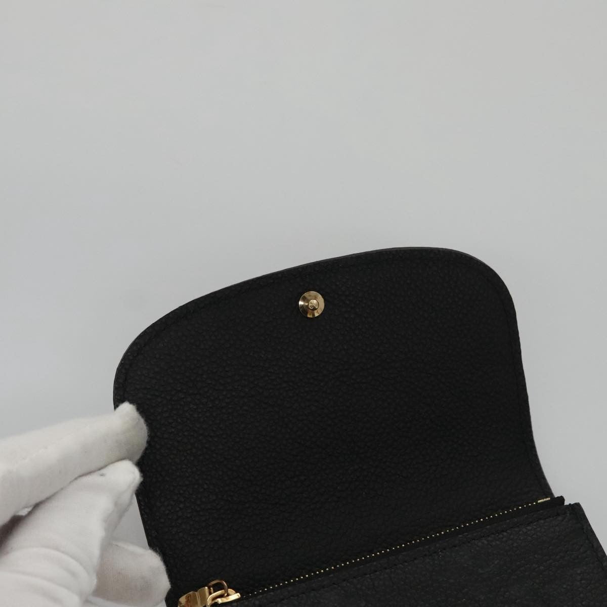 Louis Vuitton Ariane Wallet Monogram Empreinte Leather, BLACK, LEATHER, Wallets