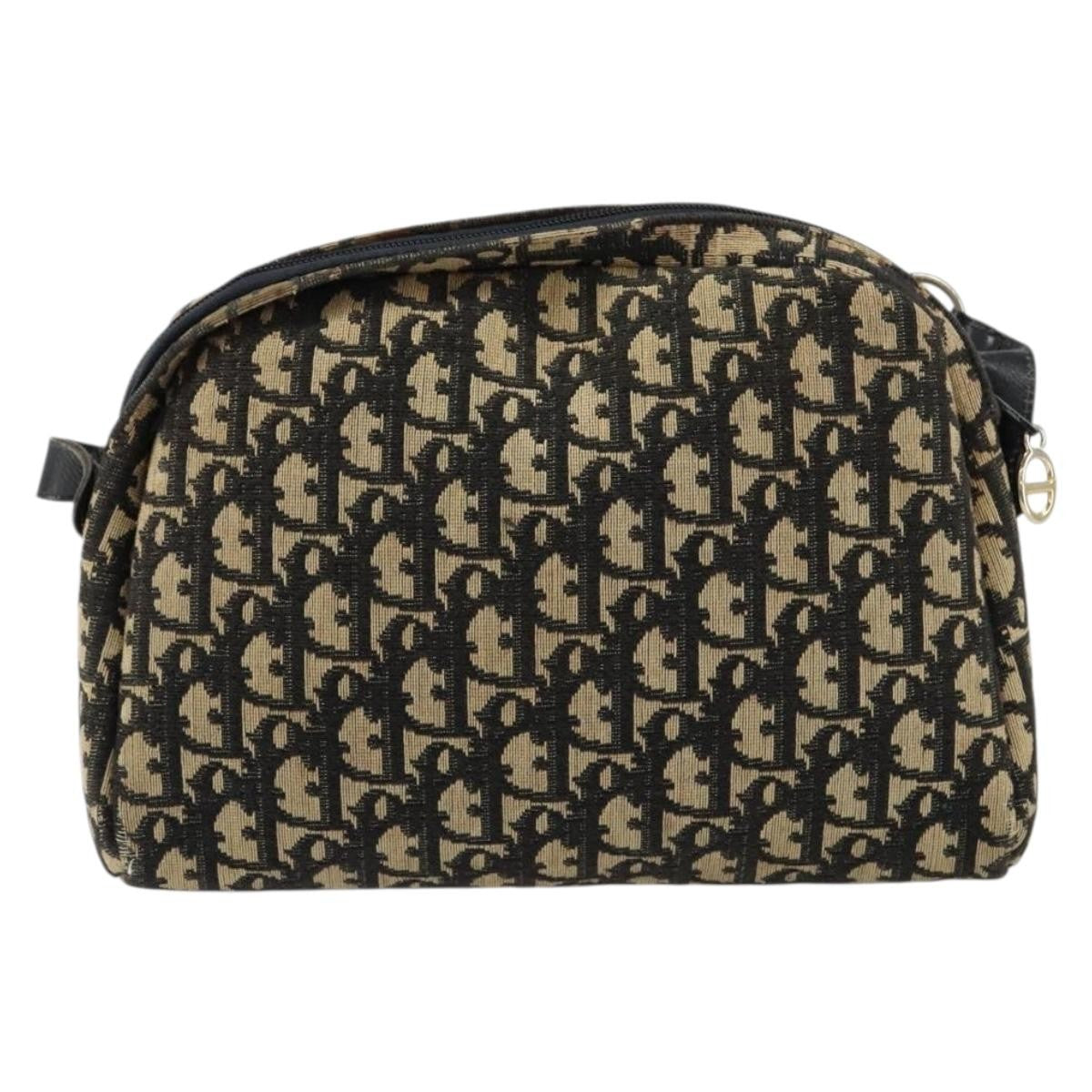 Christian Dior Vintage CD trotter Shoulder bag Canvas, BLACK, CANVAS, Shoulder bag