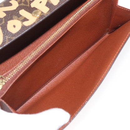 Louis Vuitton Vintage Sarah Wallet Monogram Canvas, ORANGE, CANVAS, Wallets