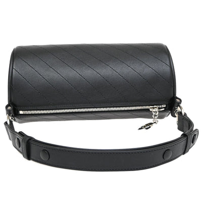 Gucci Blondie Interlocking GG Shoulder Bag Leather, BLACK, LEATHER, Shoulder bag