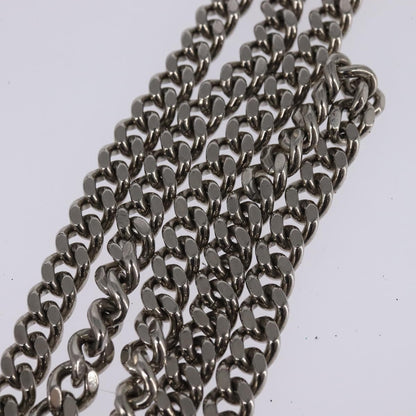 Christian Dior Diorama Wallet on Chain Metallic Distressed Calfskin, SILVER, LEATHER, Wallets