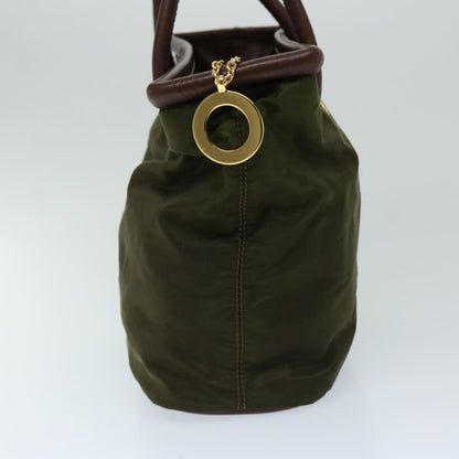 Celine Vintage Macadam Handbag Macadam, KHAKI, NYLON, Handbag