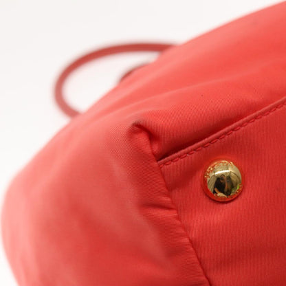 Prada Bow Tote Tessuto, ORANGE, NYLON, Handbag