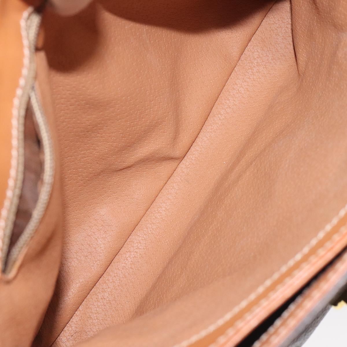 Celine Macadam Handbag Macadam with leather, BROWN, CANVAS, Handbag