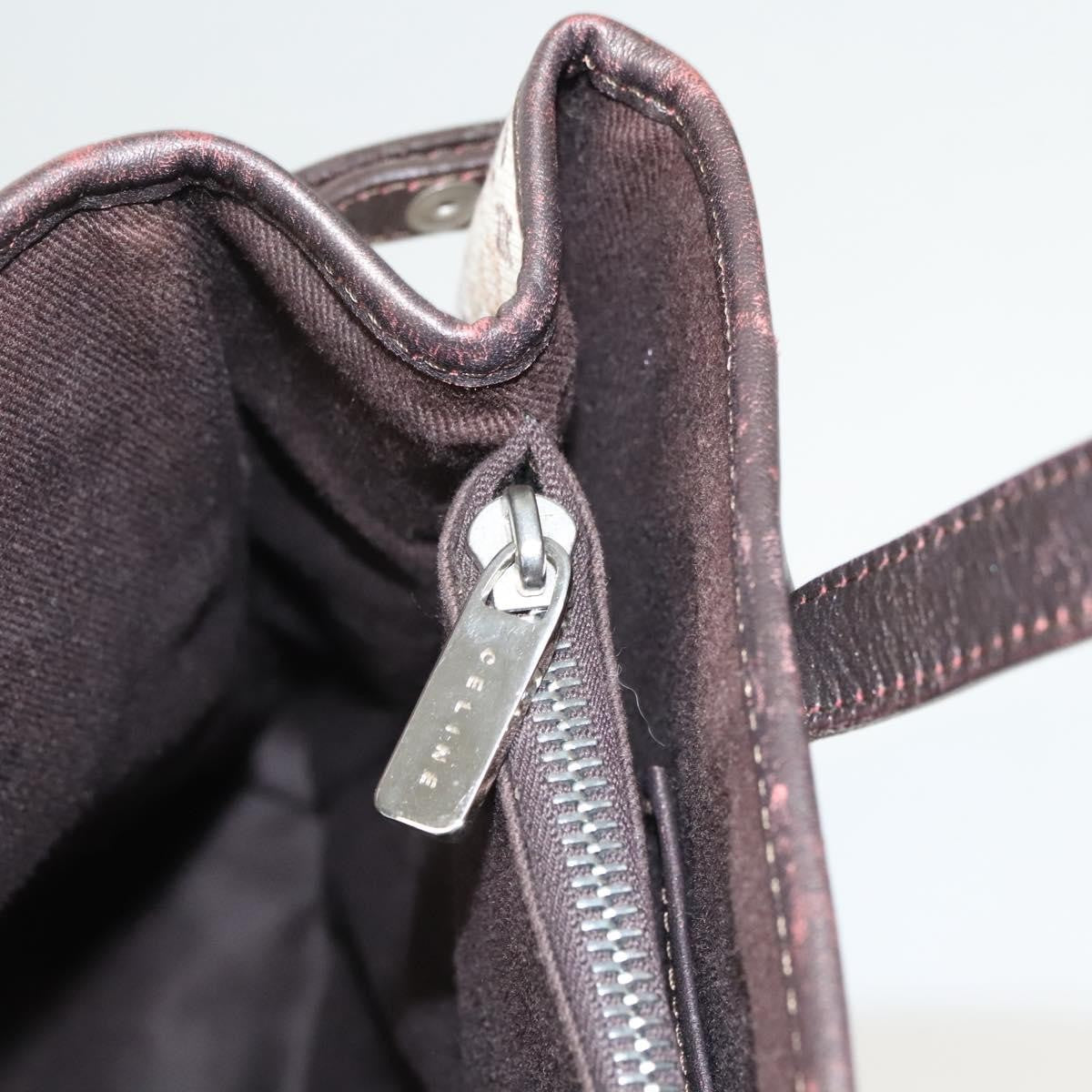 Celine Vintage Macadam Handbag Canvas, BEIGE, CANVAS, Handbag