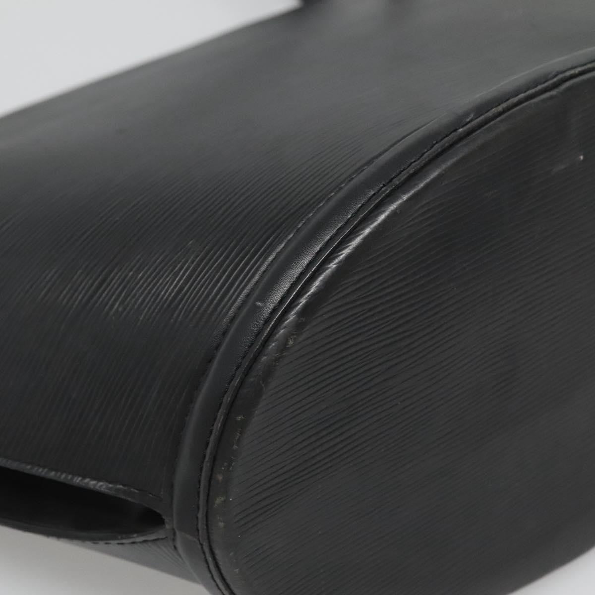 Louis Vuitton Saint Jacques Handbag Epi Leather, BLACK, LEATHER, Shoulder bag