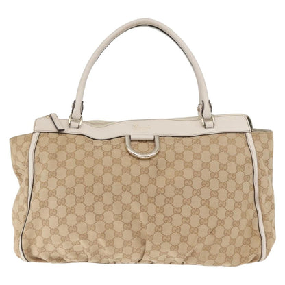 Gucci D Ring Tote GG Canvas, BEIGE, CANVAS, Tote bag