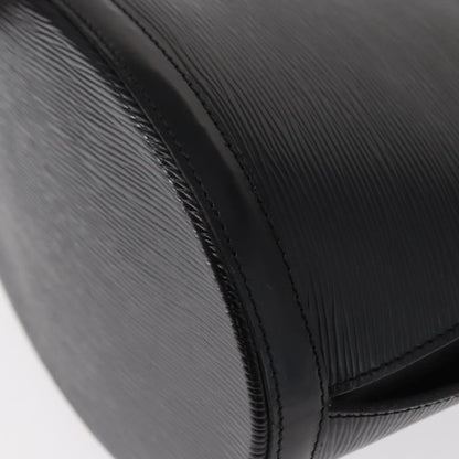 Louis Vuitton Cluny Shoulder Bag Epi Leather, BLACK, LEATHER, Shoulder bag