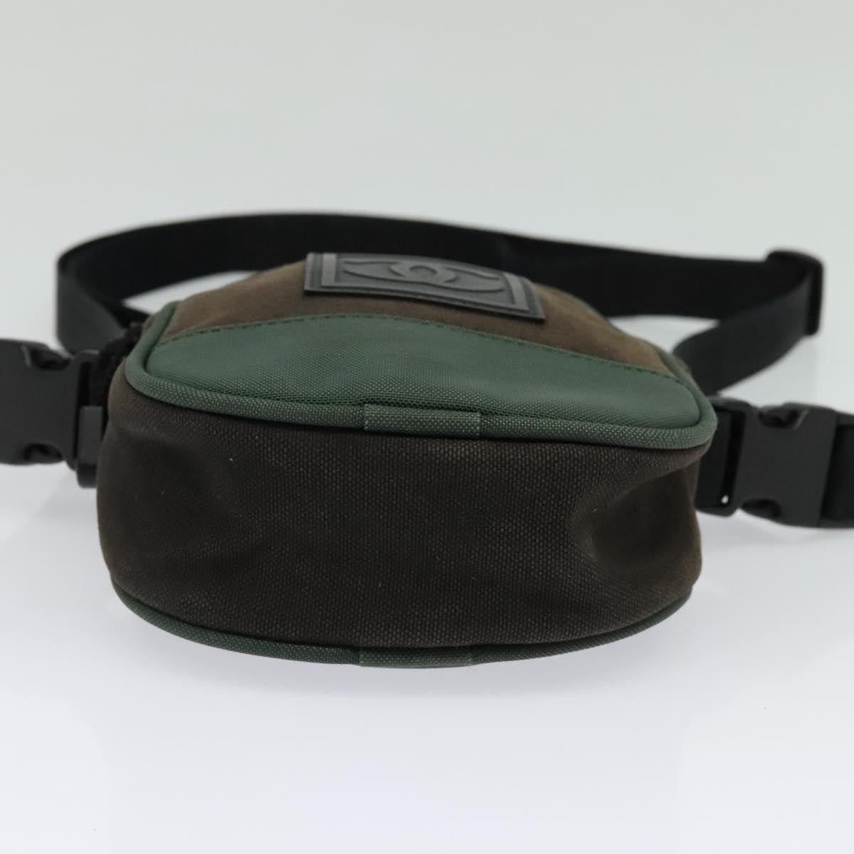 Chanel Sport Line Crossbody Bag Coated Canvas, BROWN, CANVAS, Shoulder bag